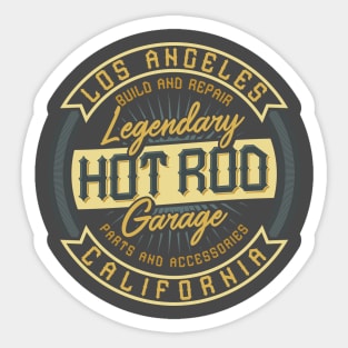 Hot Rod Garage: Expert Builds and Repairs for High-Performance Vehicles Sticker